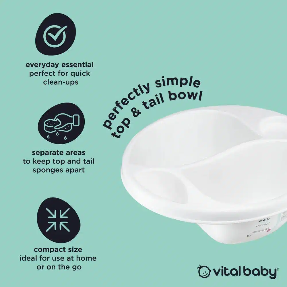 Vital Baby Hygiene Perfectly Simple Top & Tail Bowl 2