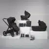 Bababing Raffi 16-Piece Travel & Home Bundle – Gloss Black with Spin Car Seat & ISOFIX Base 13
