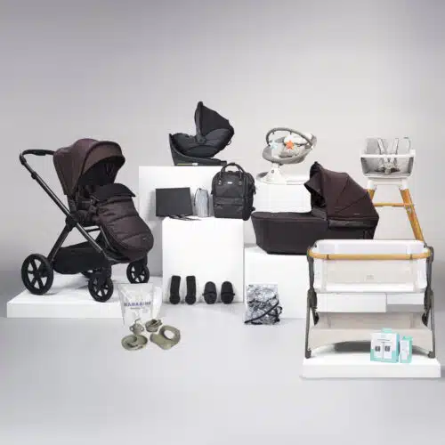 Bababing 18 Piece Raffi Complete Baby Bundle with Spin Car Seat & ISOFIX Base – Heritage 7