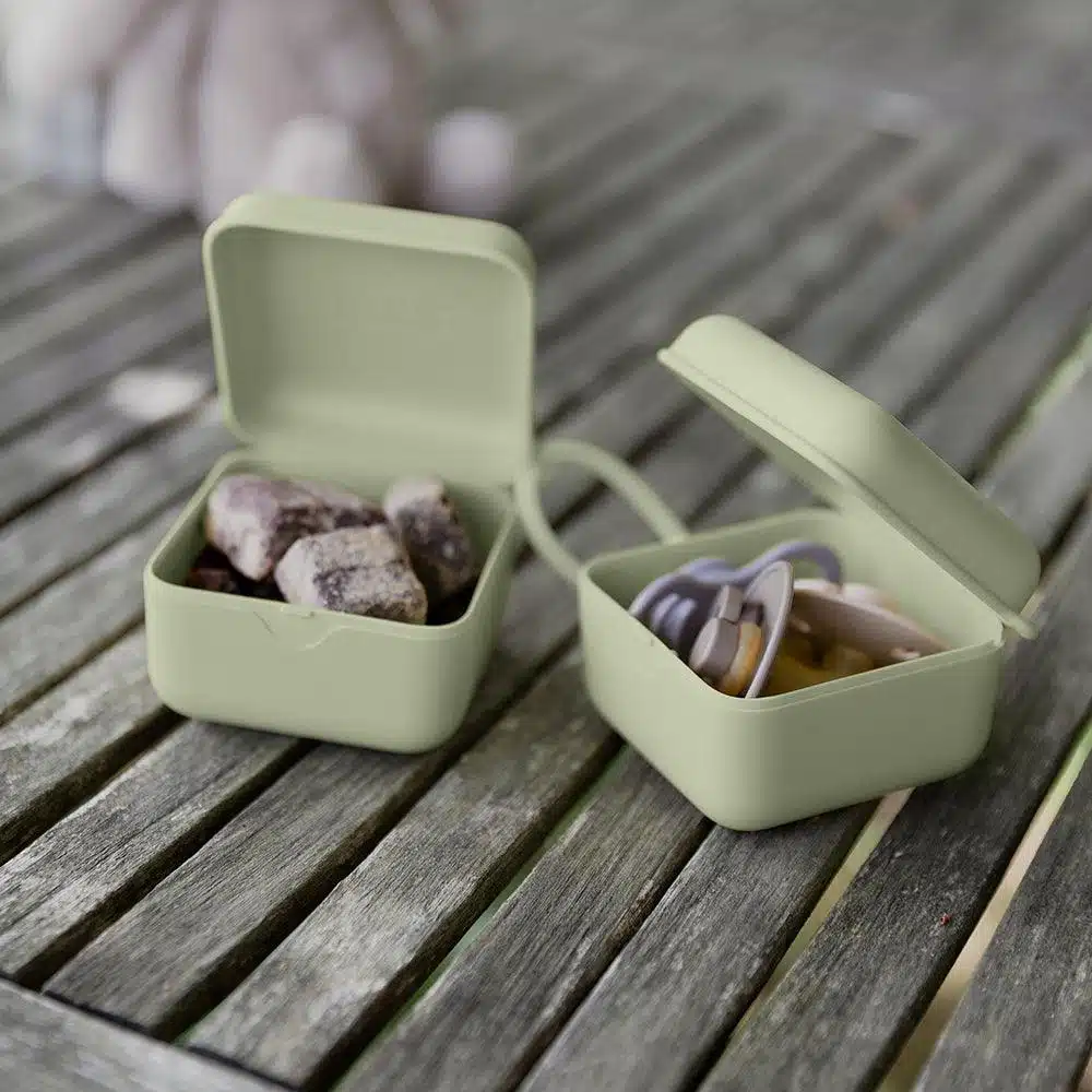 BIBS Pacifier Storage Box | Sage 6