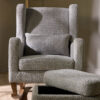 Tutti Bambini Wingback Harper Rocking Chair & Footstool – Teddy Cloud Grey 4