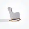 Tutti Bambini Wingback Harper Rocking Chair & Footstool – Teddy Cloud Grey 12