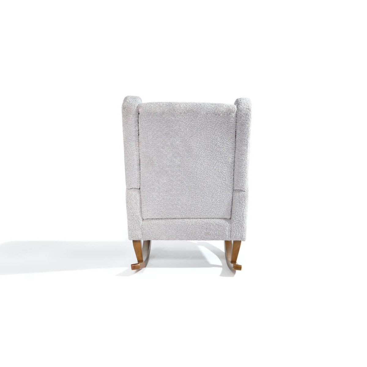 Tutti Bambini Wingback Harper Rocking Chair & Footstool – Teddy Cloud Grey 11