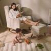Tutti Bambini Harper Rocking Chair & Footstool – Mushroom8