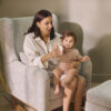 Tutti Bambini Harper Rocking Chair & Footstool – Mushroom 6