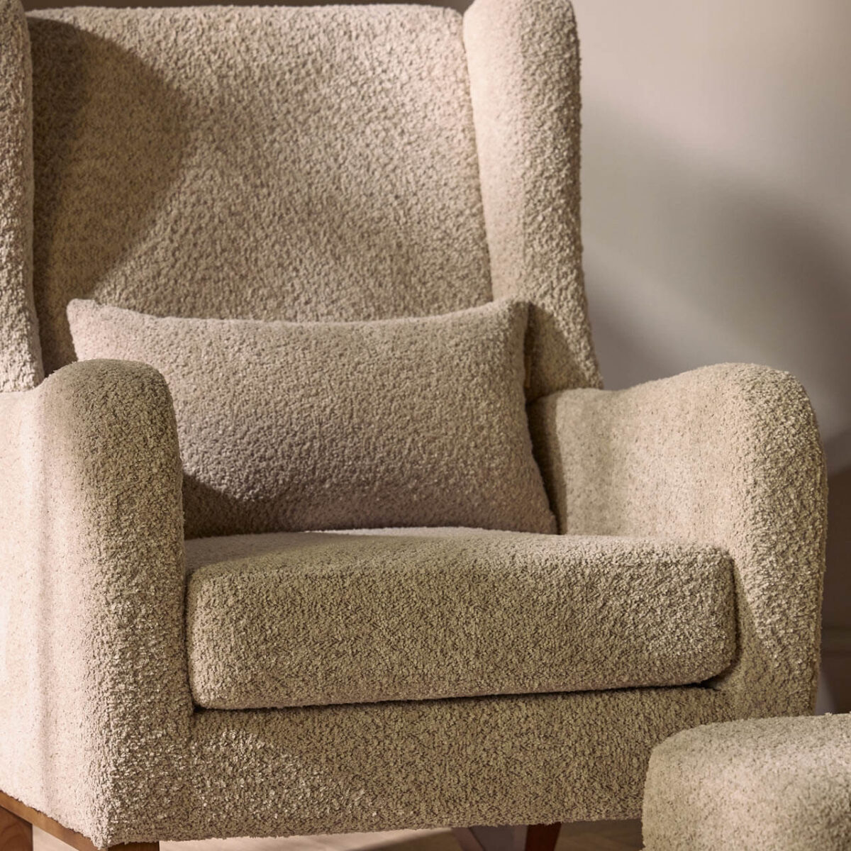 Tutti Bambini Harper Rocking Chair & Footstool – Mushroom 5