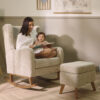 Tutti Bambini Harper Rocking Chair & Footstool – Mushroom10