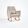 Tutti Bambini Oscar Luxe Rocking Chair & Footstool - Teddy Mushroom 8