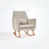 Tutti Bambini Oscar Luxe Rocking Chair & Footstool - Teddy Mushroom 8