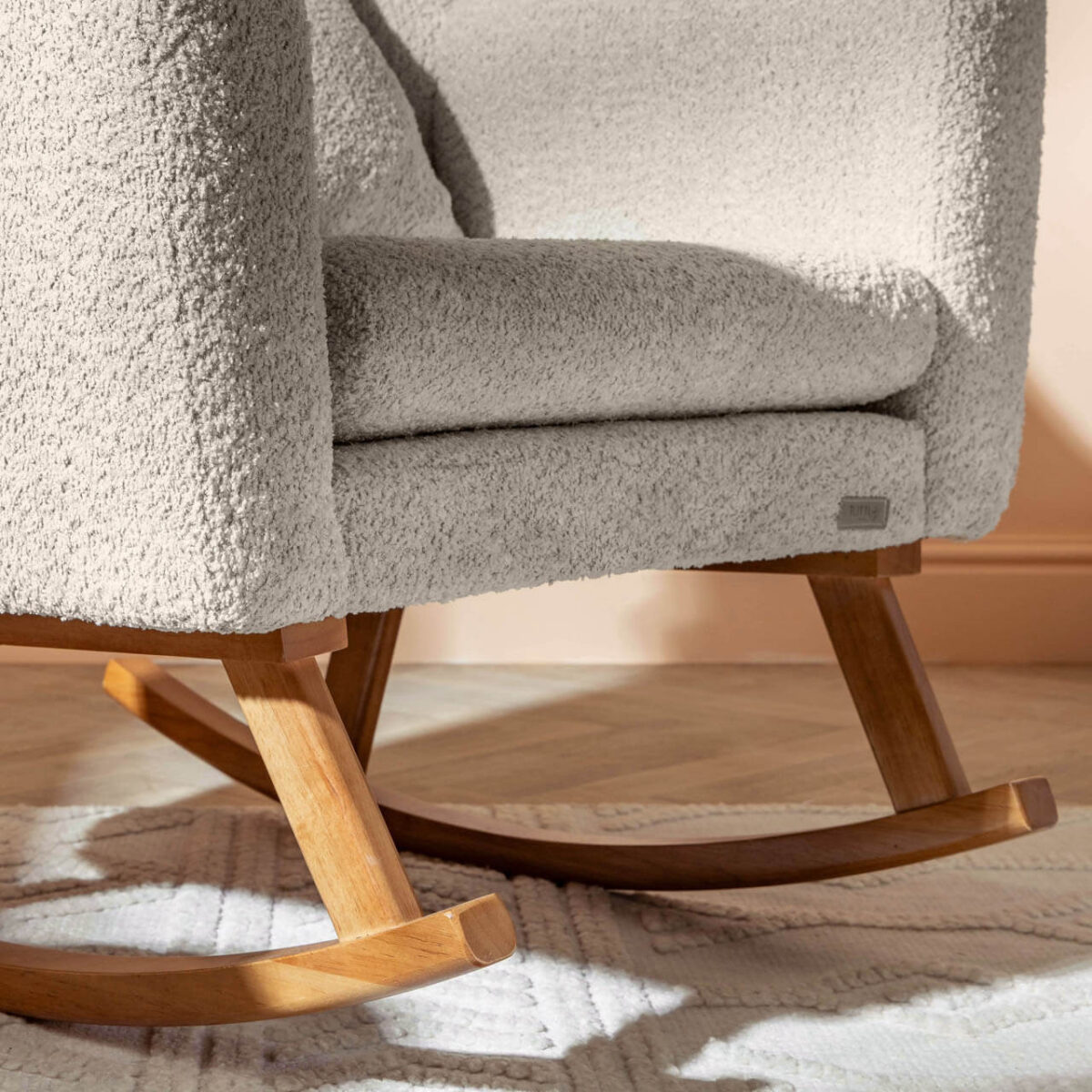 Tutti Bambini Oscar Luxe Rocking Chair & Footstool - Teddy Sage 16