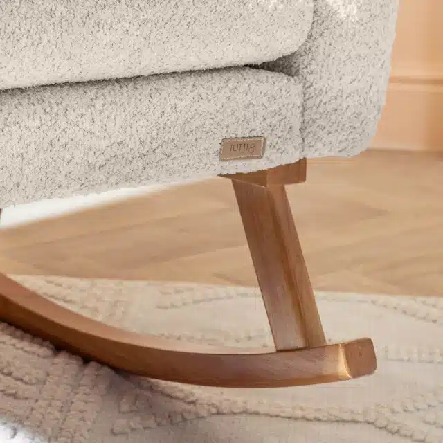 Tutti Bambini Oscar Luxe Rocking Chair & Footstool - Teddy Sage 14