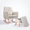 Tutti Bambini Oscar Luxe Rocking Chair & Footstool - Teddy Sage 5