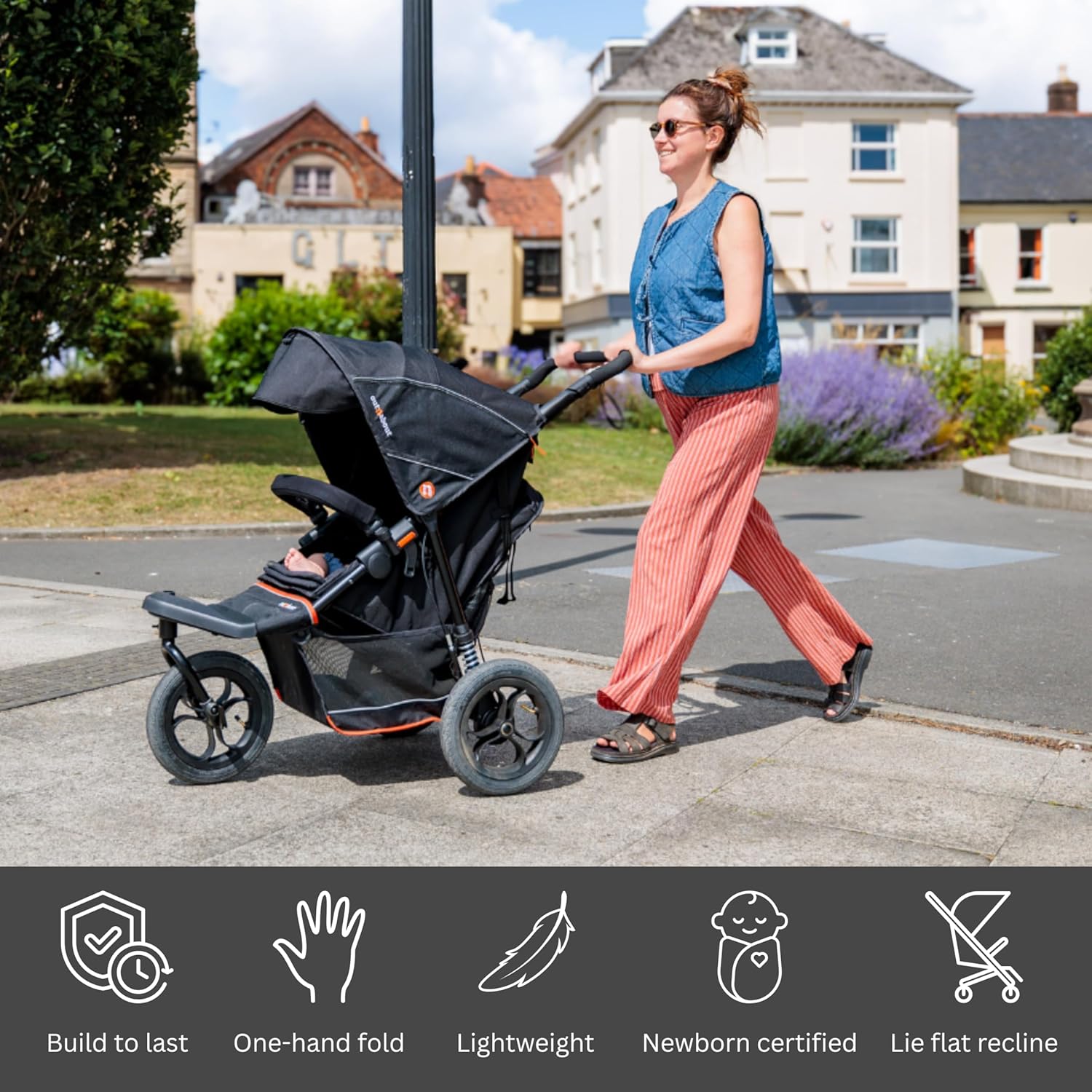 Out’n’About Single Nipper V6 Pushchair | Brambleberry Red - Image 12