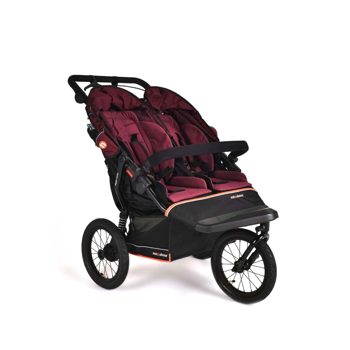 Out n About Nipper Double V6 Plus - Brambleberry Red