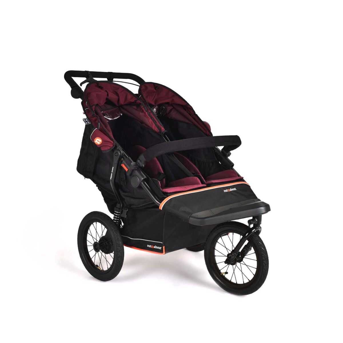 Out n About Nipper Double V6 Plus - Brambleberry Red