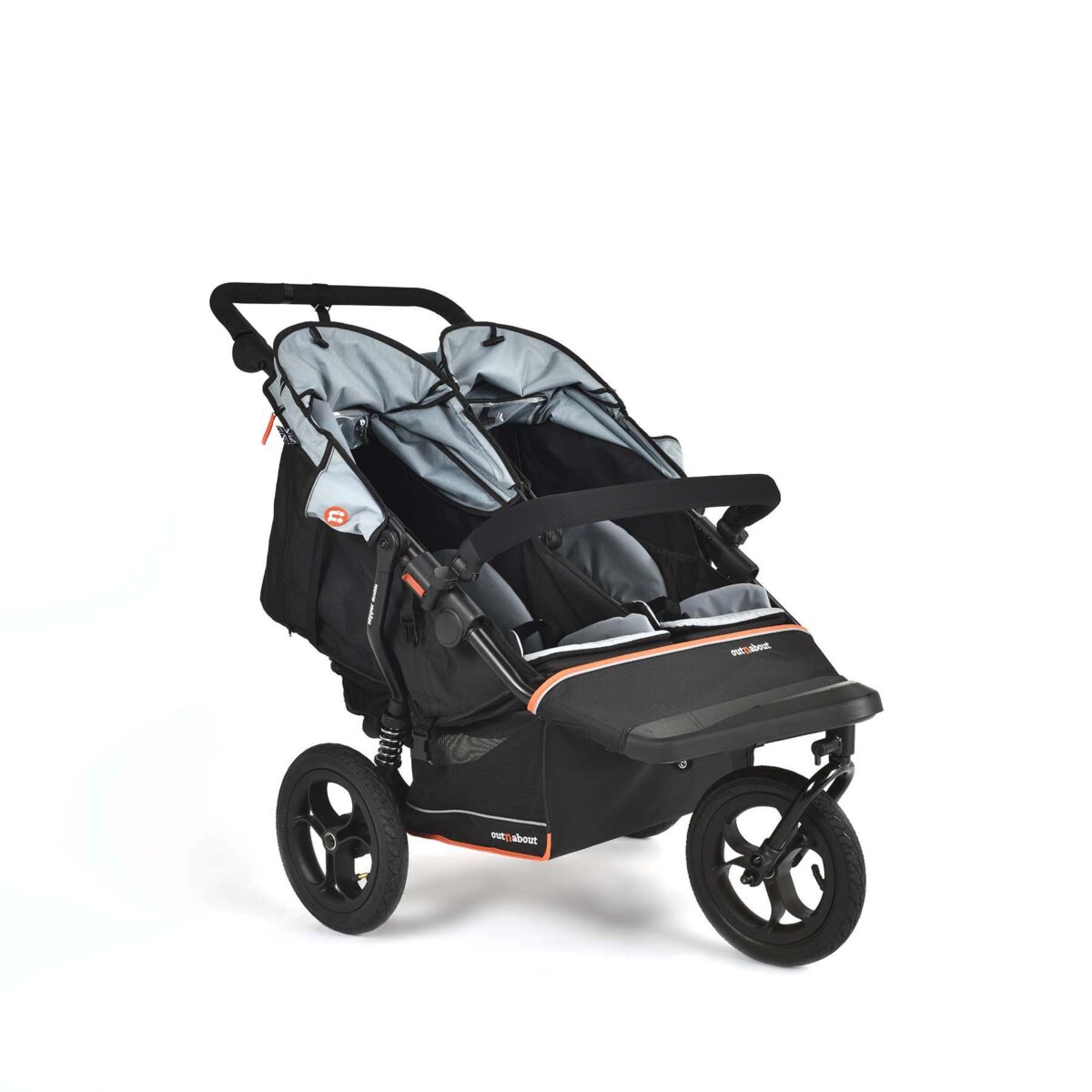 Out n About Nipper Double V6 - Rocksalt Grey
