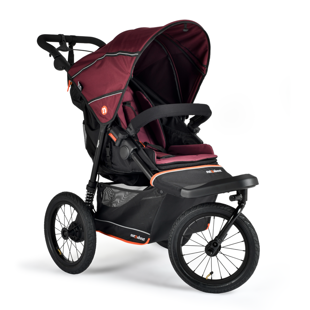 Out n About Nipper Single V6 Plus - Brambleberry Red