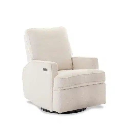 Obaby Madison Electric Swivel Recliner Chair - Boucle Style
