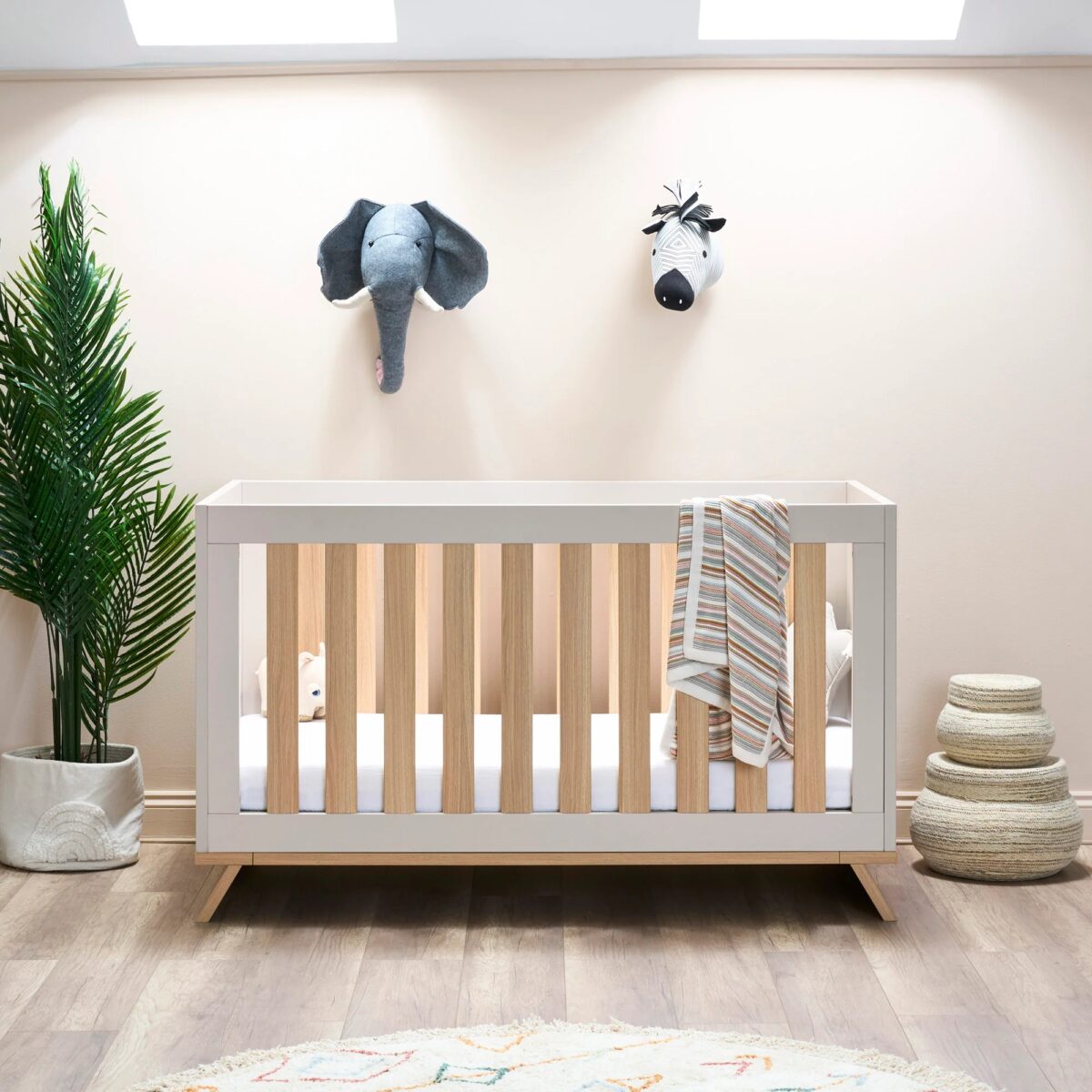 Obaby Thea 2 Piece Nursery Furniture Set including Cot Bed and Changing Unit - Latte - Image 19