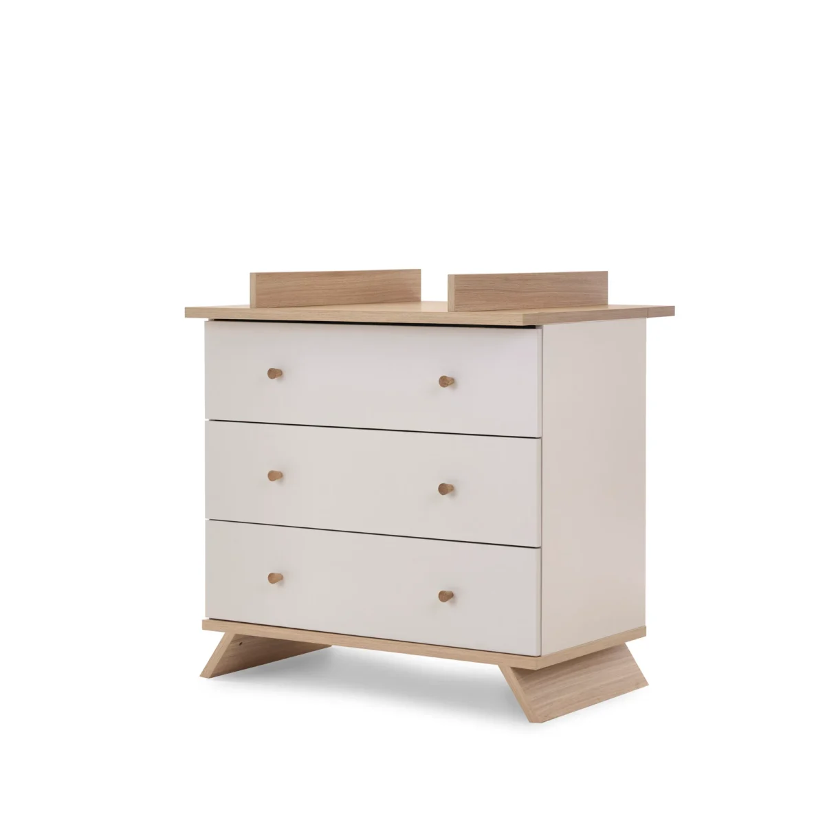 Obaby Thea 2 Piece Nursery Furniture Set including Cot Bed and Changing Unit - Latte - Image 9