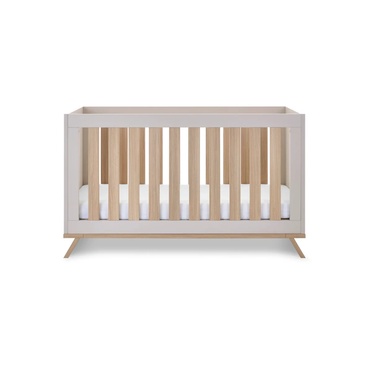 Obaby Thea 2 Piece Nursery Furniture Set including Cot Bed and Changing Unit - Latte - Image 3