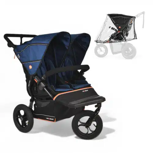 Out’n’About Nipper Double V6 Pushchair | Highland Blue