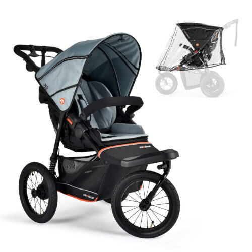 Out’n’About Nipper Single V6 Plus Pushchair | Rocksalt Grey