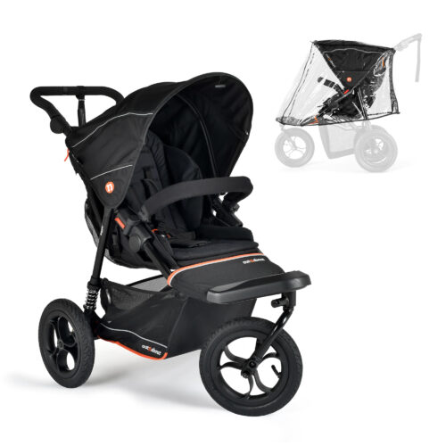 Out’n’About Single Nipper V6 Pushchair | Summit Black