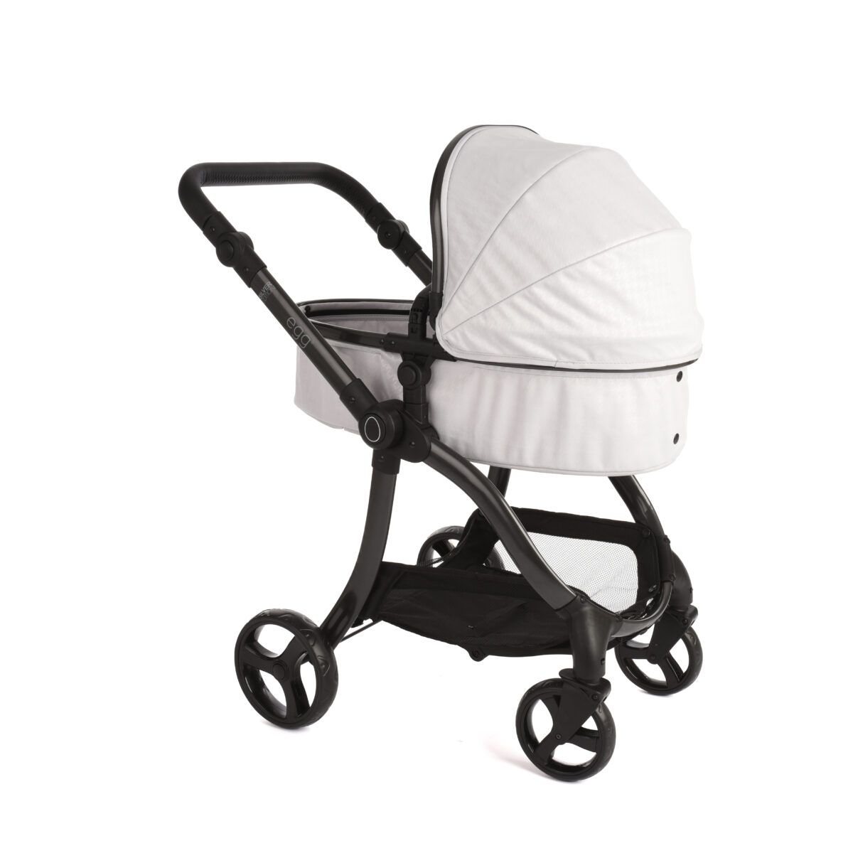 Roma egg® Children's Dolls Pram – Houndstooth Silver