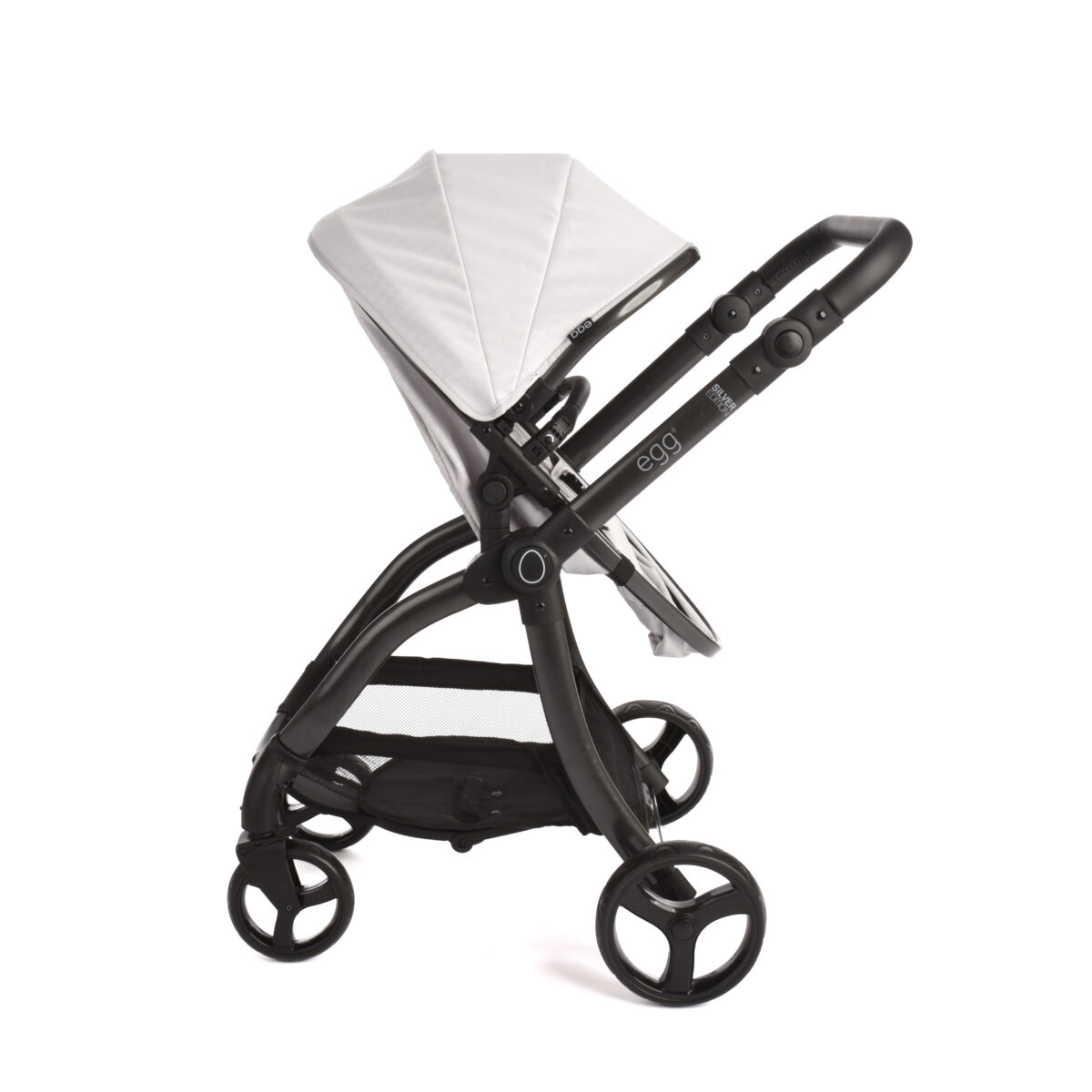 Roma egg® Children's Dolls Pram – Houndstooth Silver