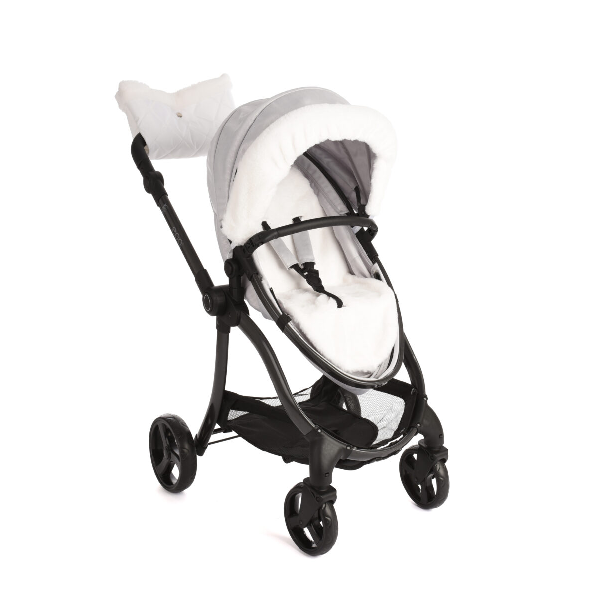 Roma egg® Children's Dolls Pram – Houndstooth Silver