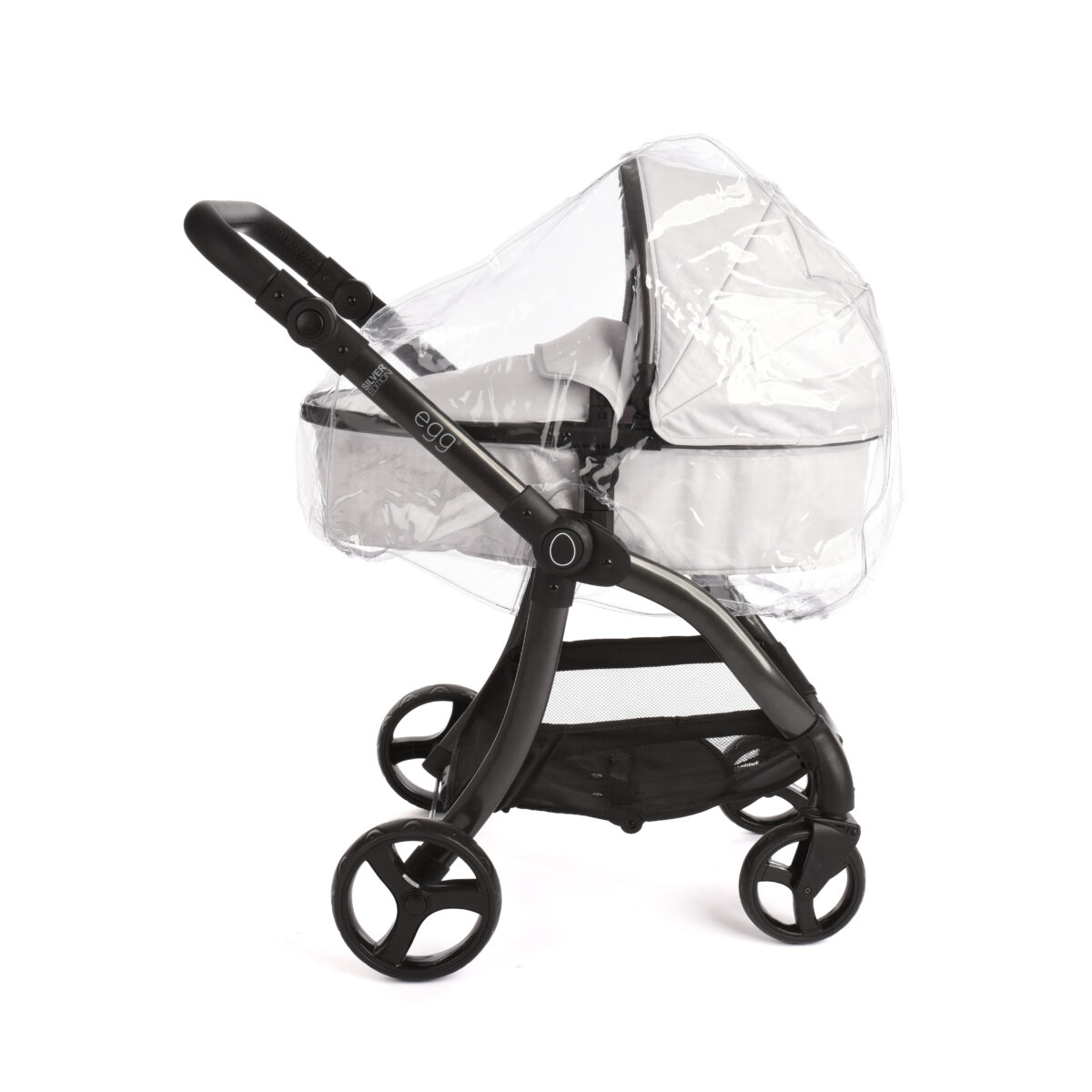 Roma egg® Children's Dolls Pram – Houndstooth Silver