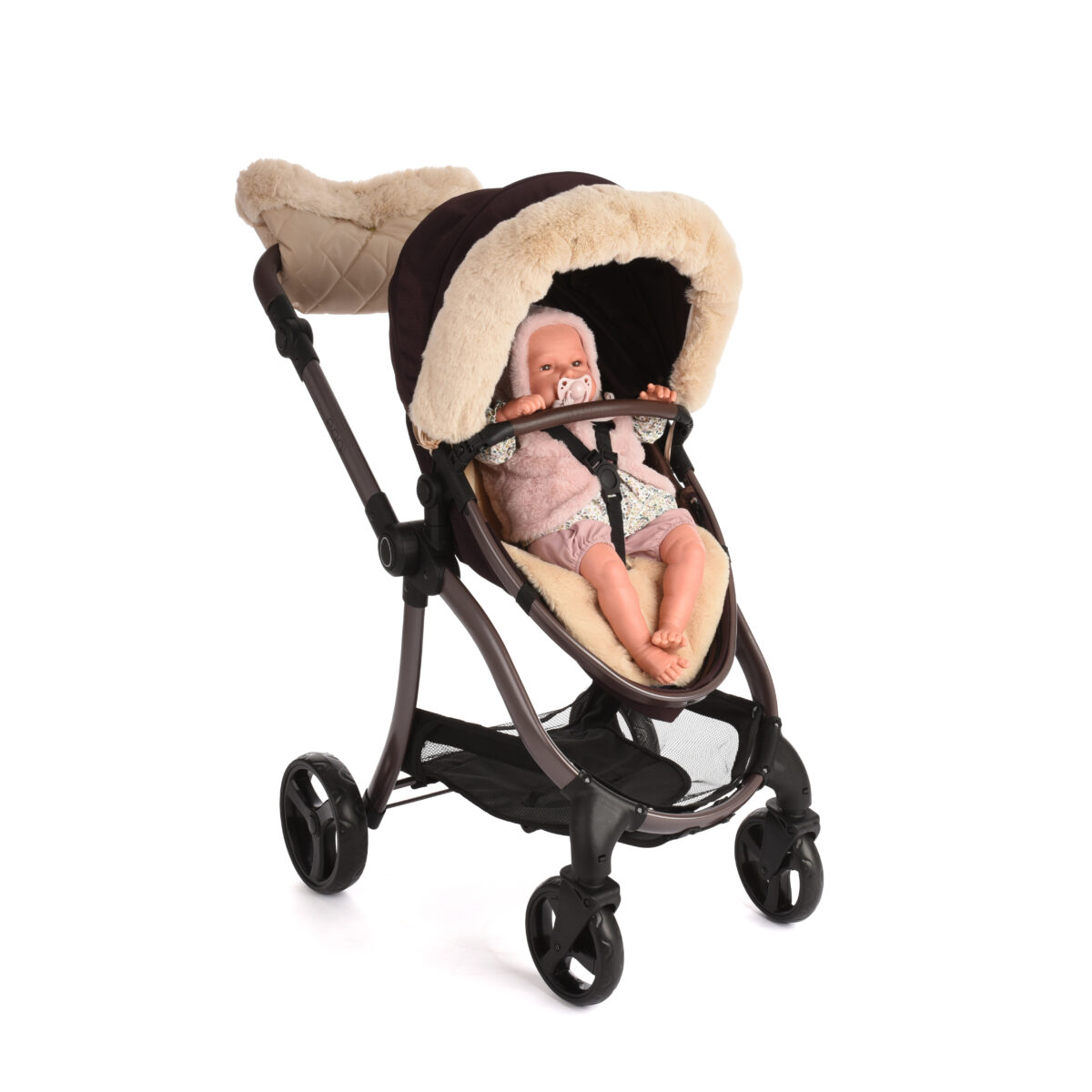 Roma egg® Children's Dolls Pram – Mulberry