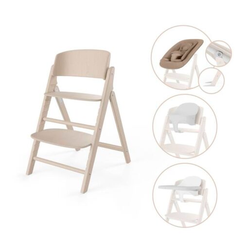 Cybex Click and Fold Highchair 4in1 - Light Natural
