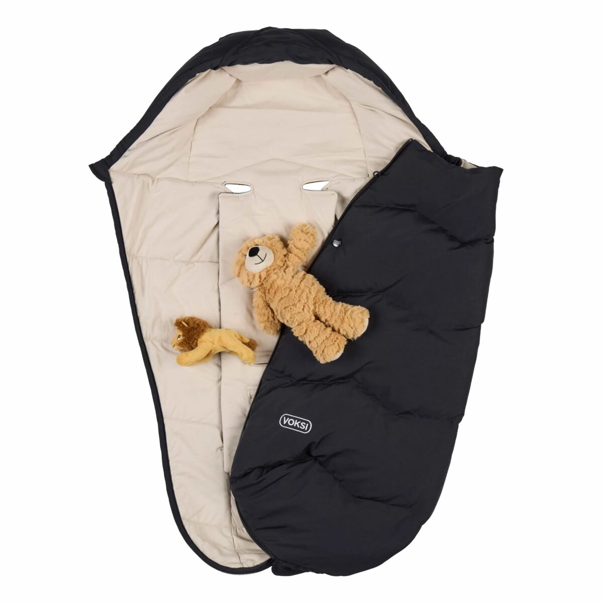 BeSafe Voksi Explorer Footmuff - Black Solid