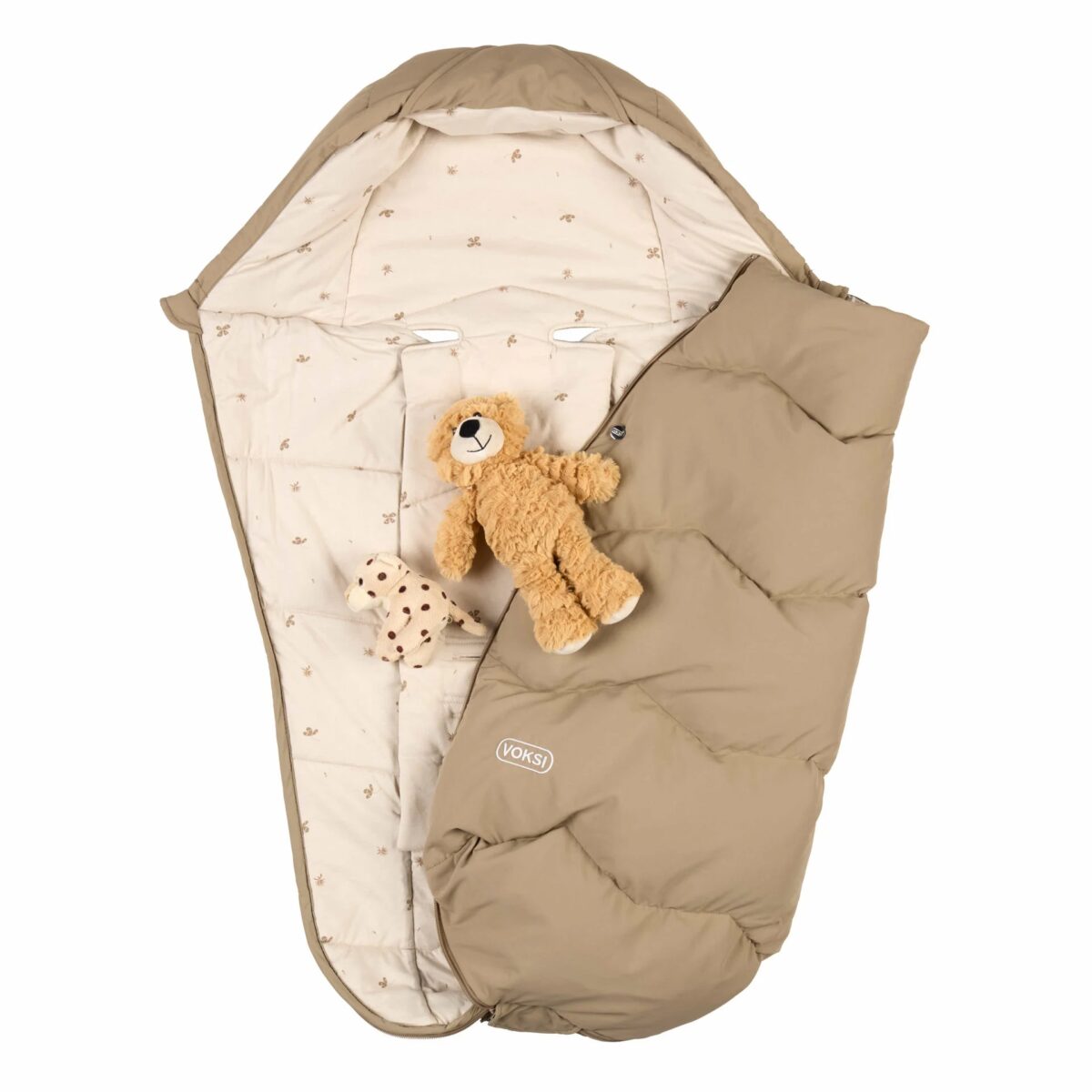 BeSafe Voksi Explorer Footmuff - Dark Sand Clover