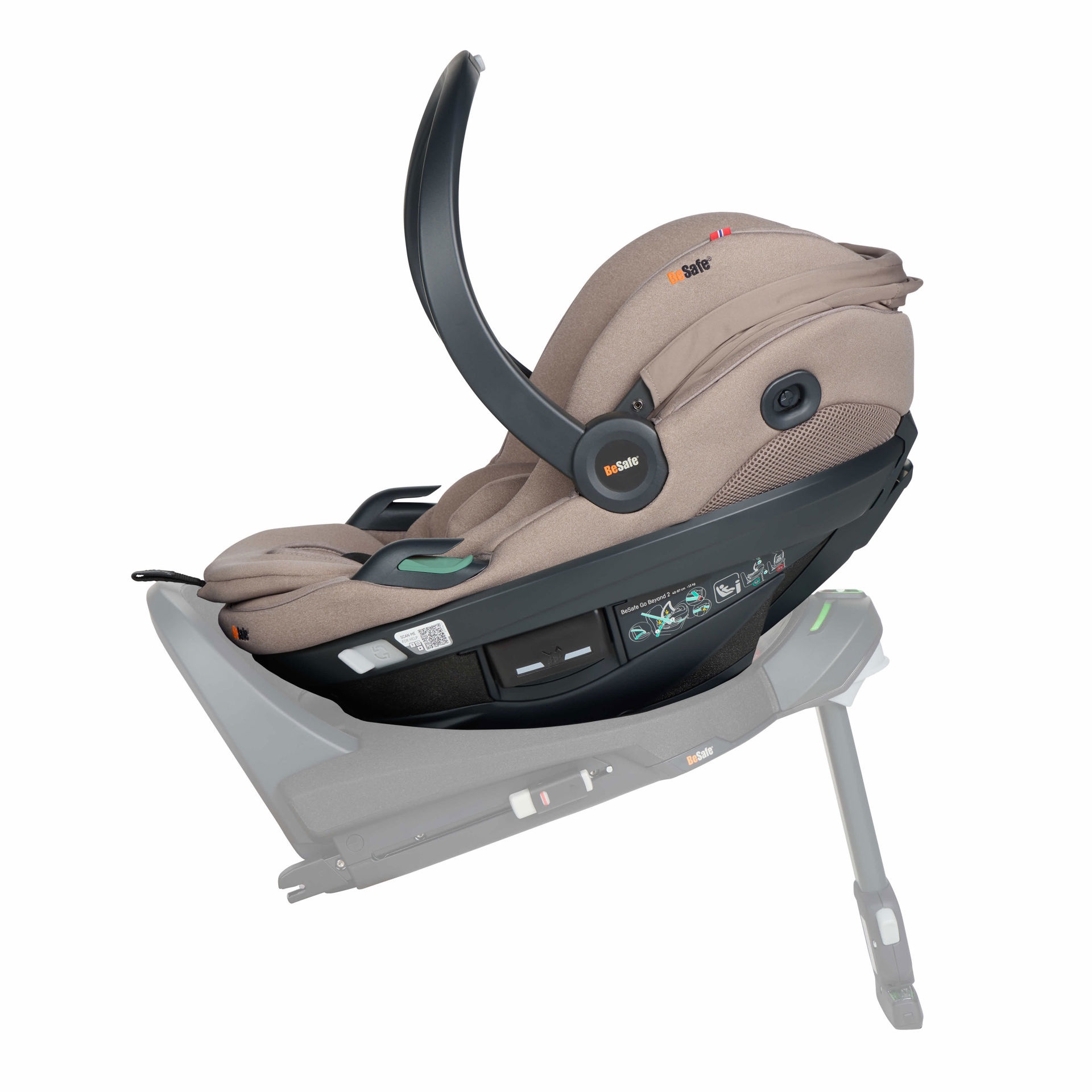 Besafe Go Beyond 2 Car Seat - Dark Sand Soft Breeze - Image 5