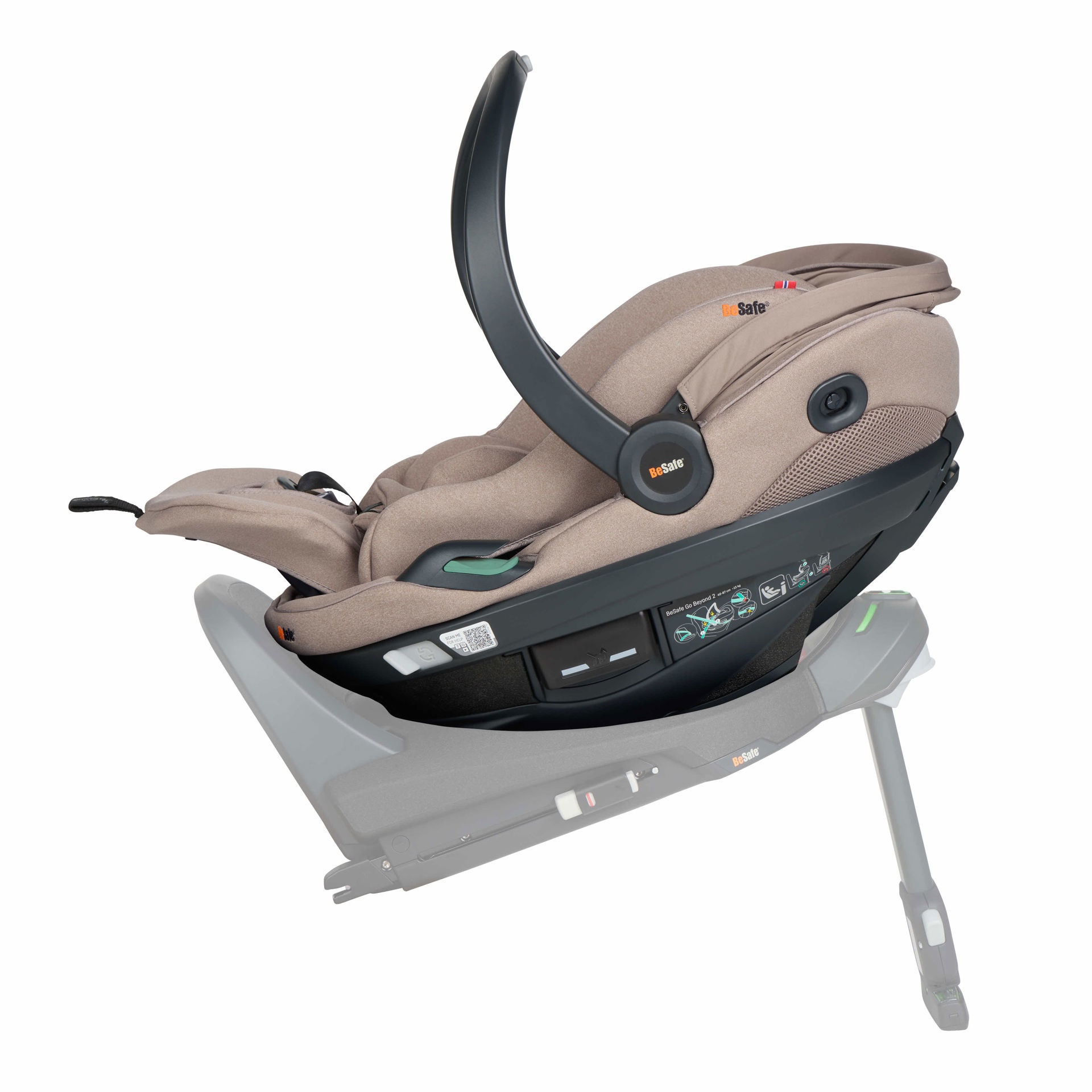 Besafe Go Beyond 2 Car Seat - Dark Sand Soft Breeze - Image 3