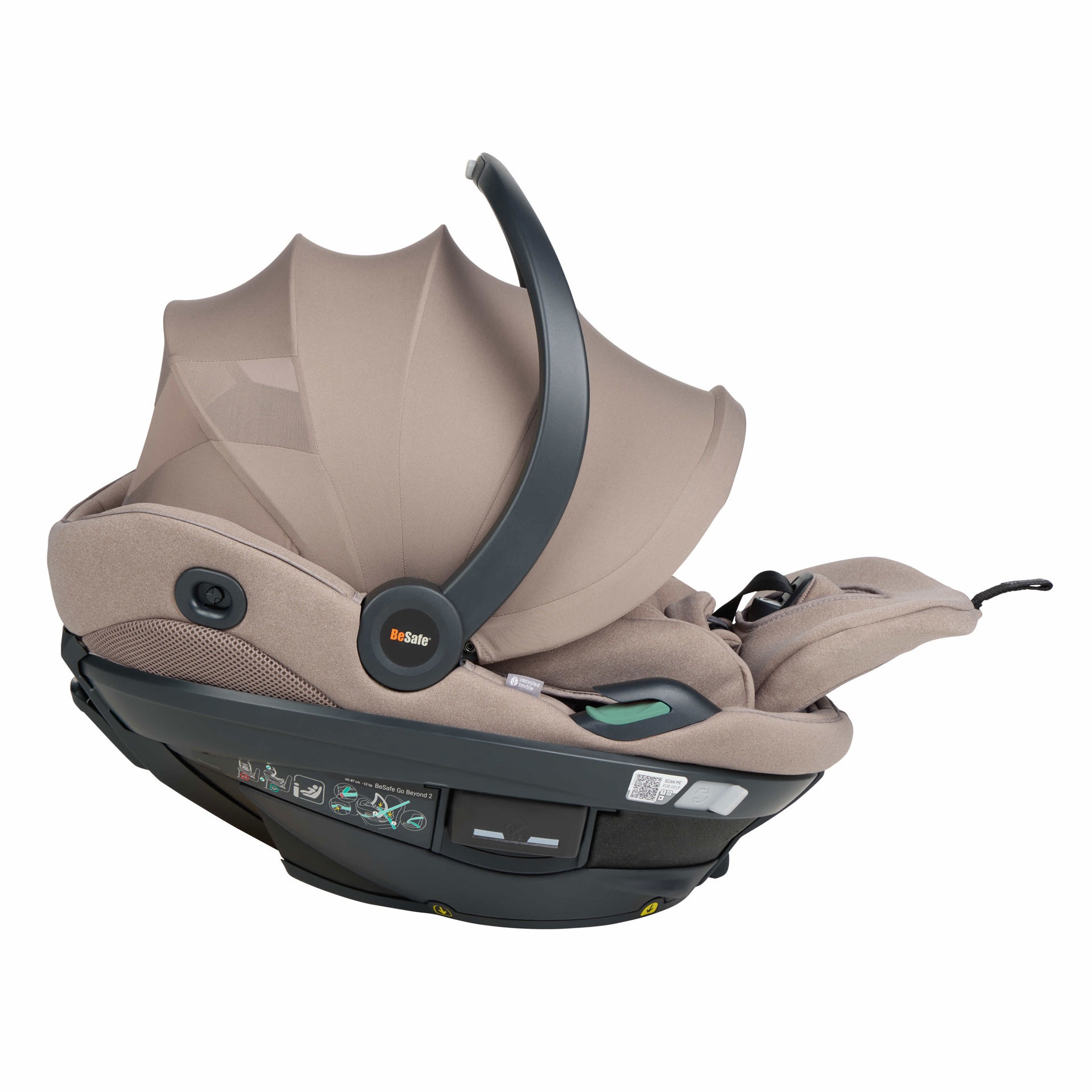 Besafe Go Beyond 2 Car Seat - Dark Sand Soft Breeze - Image 2