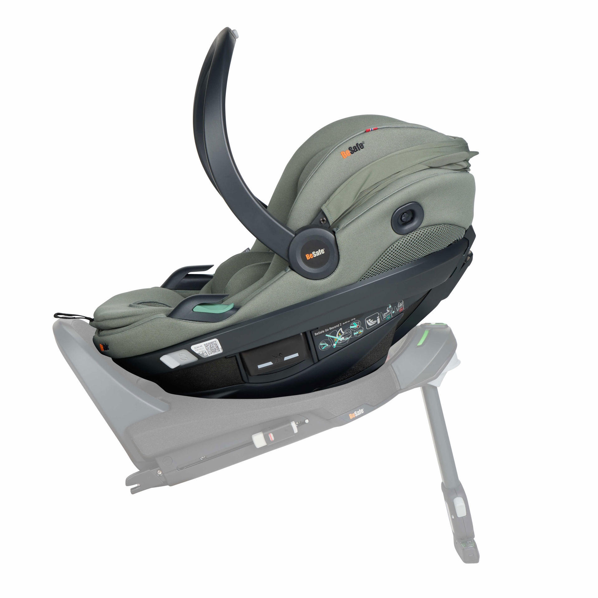 Besafe Go Beyond 2 Car Seat - Meadow Green Soft Breeze - Image 6