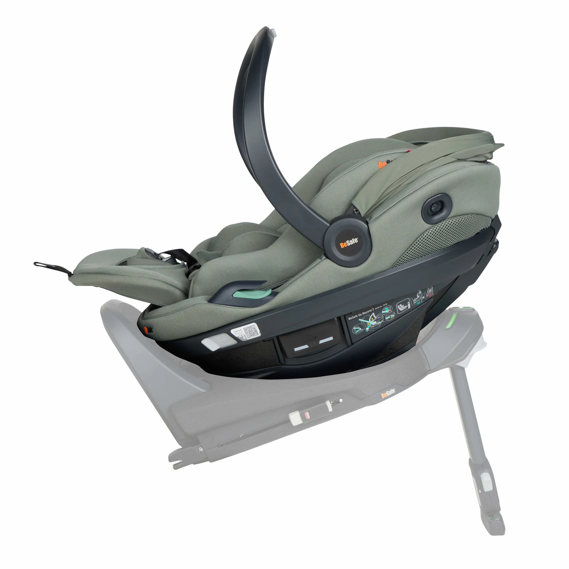 Besafe Go Beyond 2 Car Seat - Meadow Green Soft Breeze - Image 5