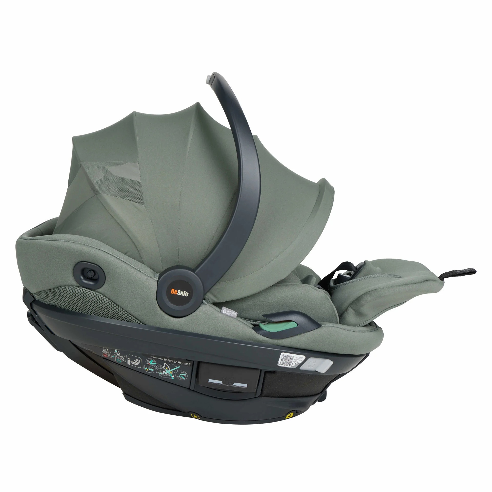 Besafe Go Beyond 2 Car Seat - Meadow Green Soft Breeze - Image 3