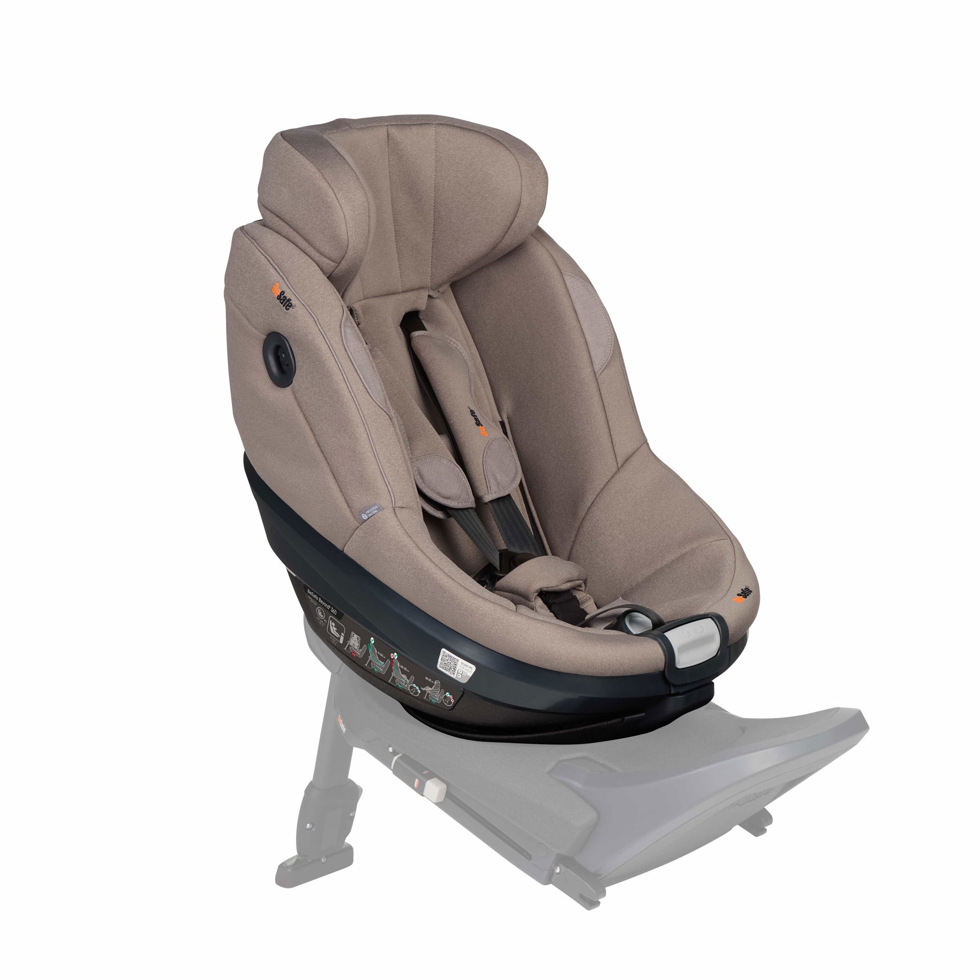 BeSafe Beyond 2 360 Car Seat - Dark Sand Soft Breeze - Image 4