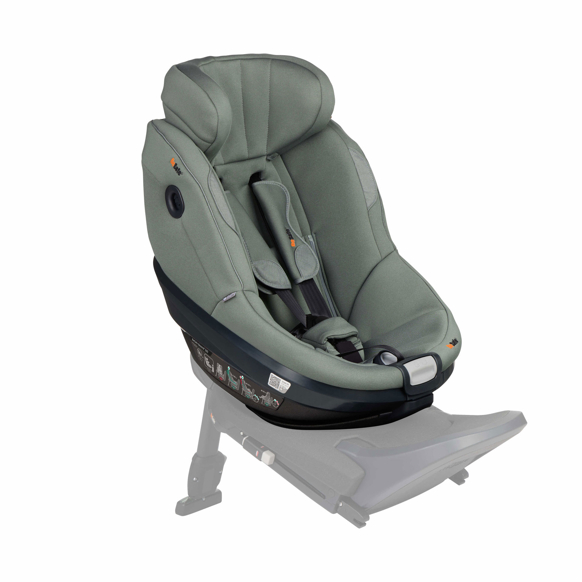 BeSafe Beyond 2 360 Car Seat - Meadow Green Soft Breeze - Image 6