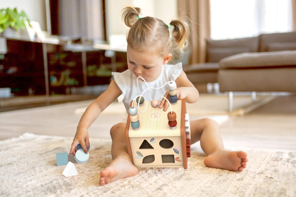 Speedy Monkey Wooden 5 in 1 Activity Cube - Image 6