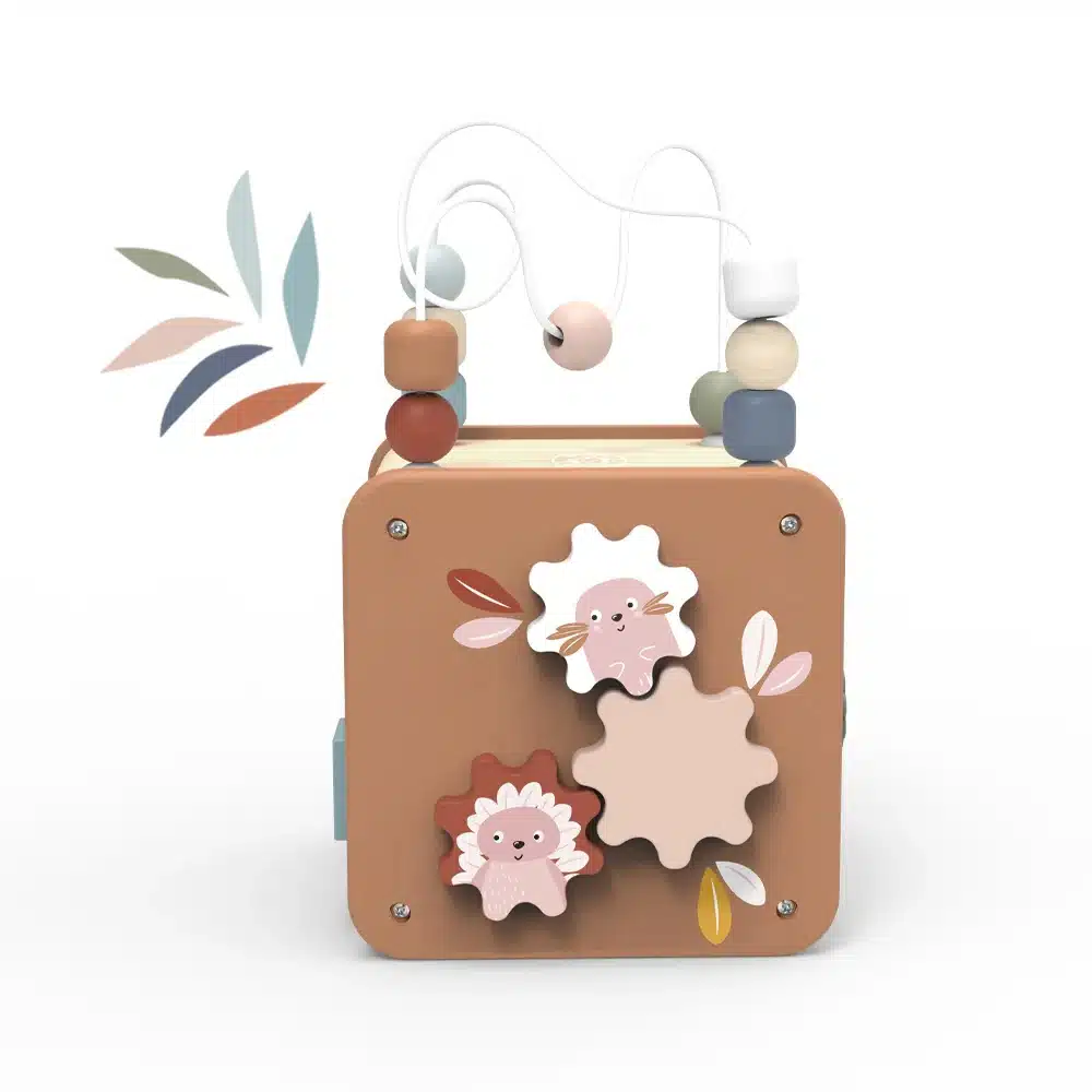 Speedy Monkey Wooden 5 in 1 Activity Cube - Image 4