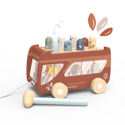 Speedy Monkey Wooden Bus Hammering Bench