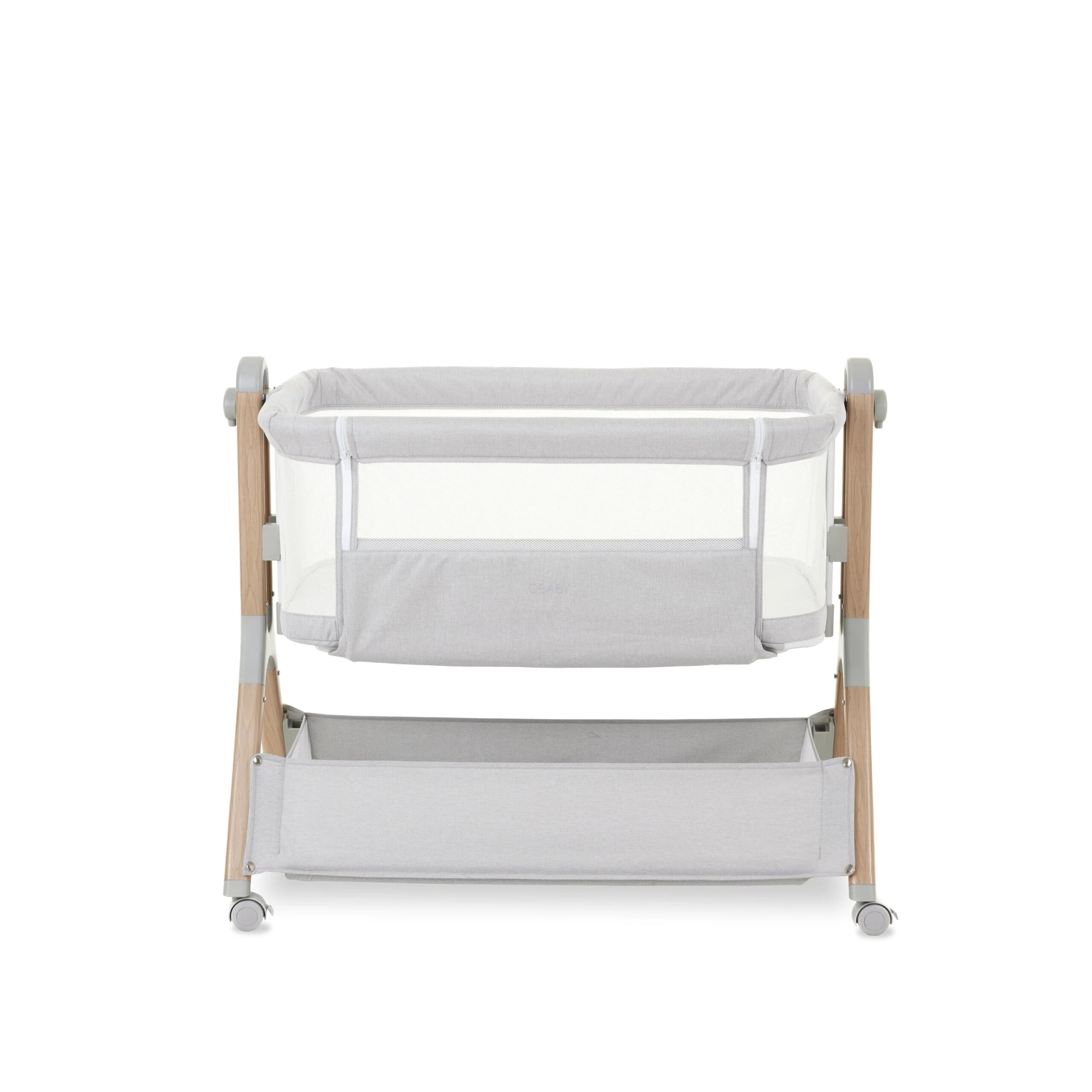 Obaby Cloud Bedside Crib - Grey - Image 10