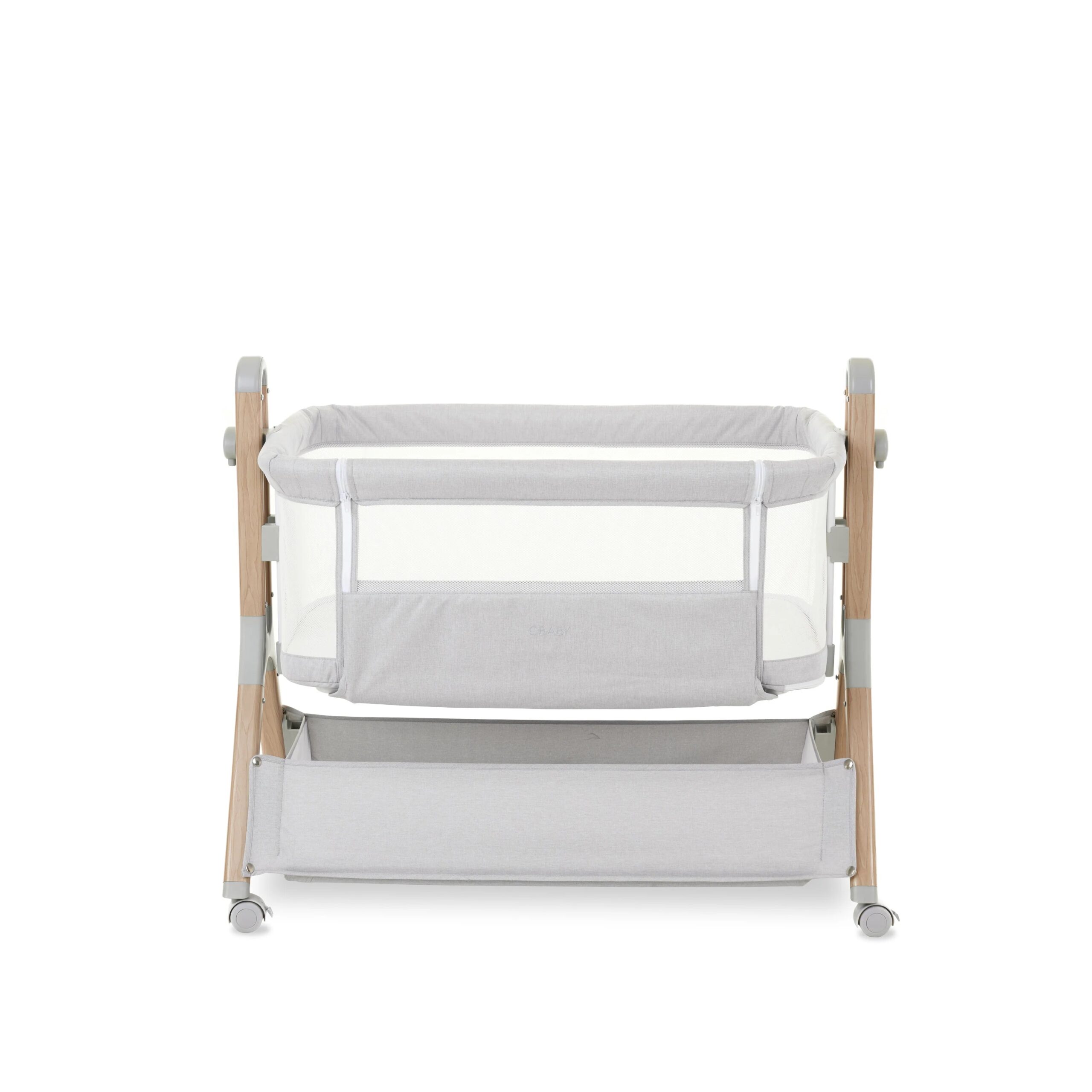 Obaby Cloud Bedside Crib - Grey - Image 12