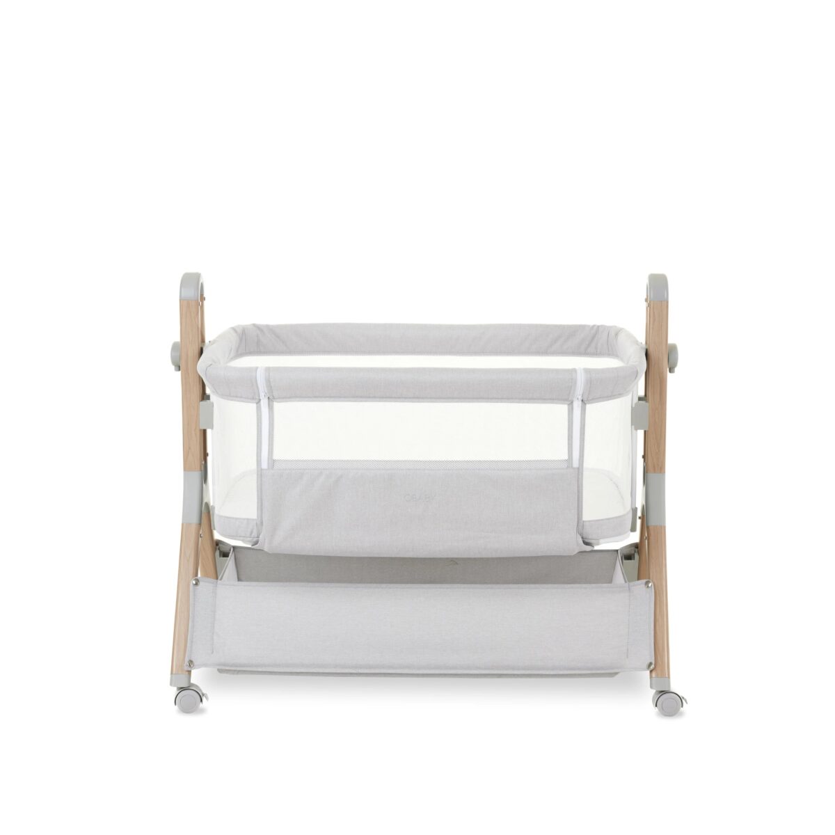 Obaby Cloud Bedside Crib - Grey - Image 9